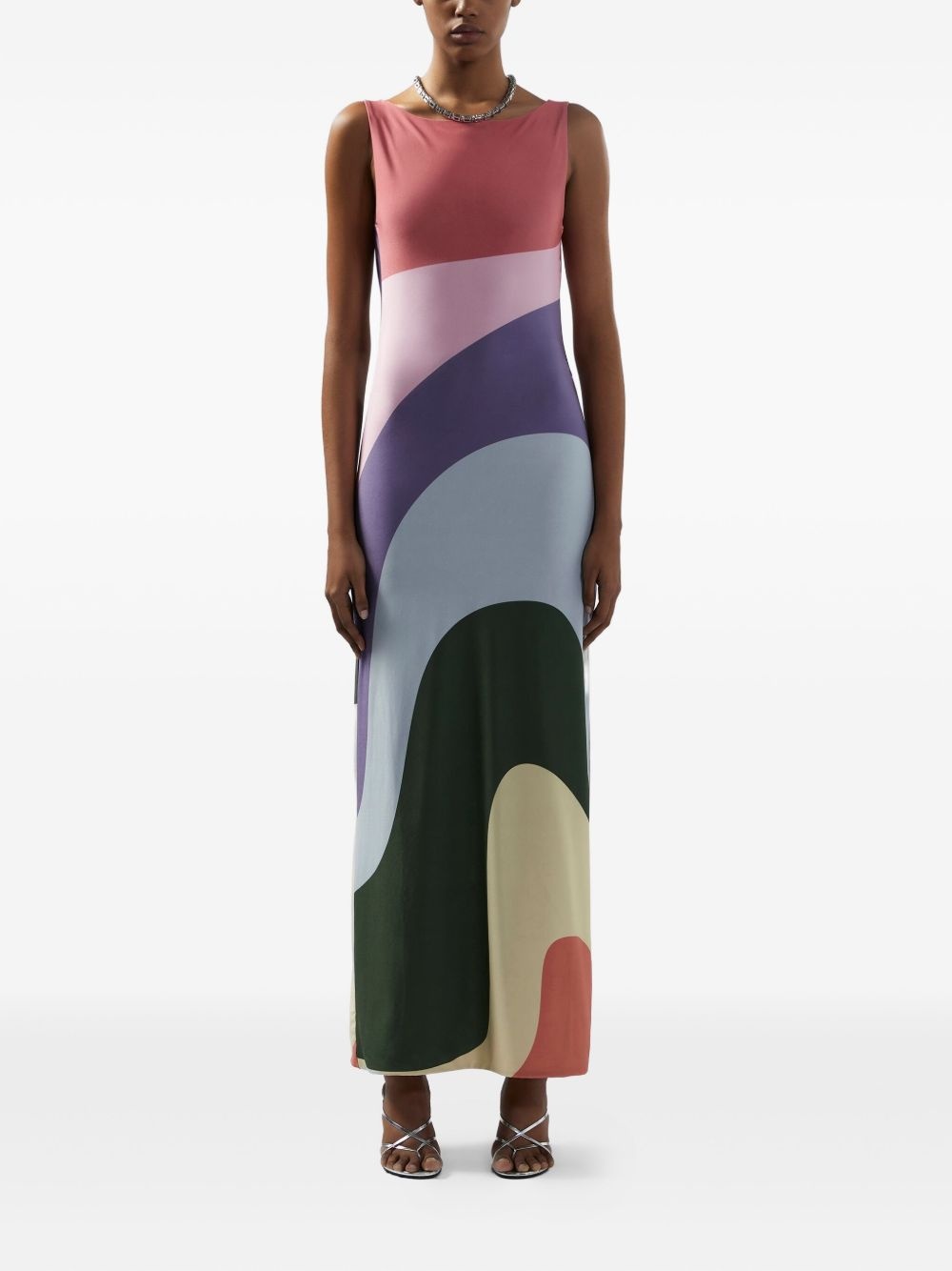 Rainbow midi dress - 2