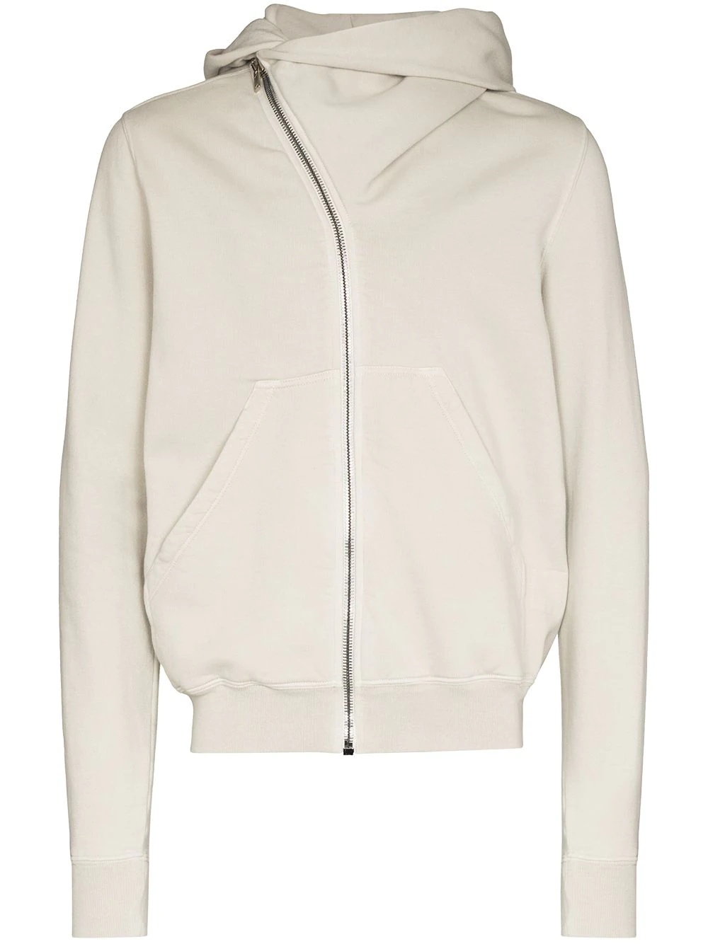 asymmetric zip-up hoodie - 1