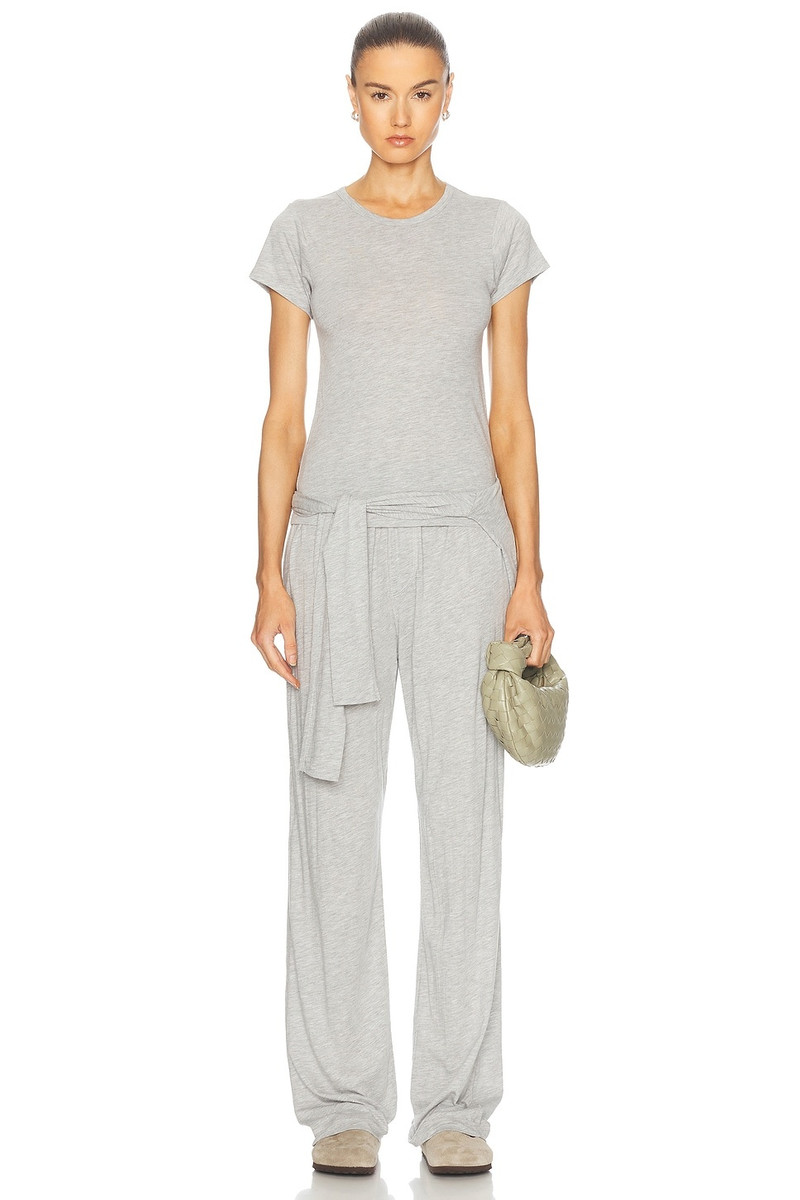 ÉTERNE Fitted Crewneck Short Sleeve T-Shirt outlook