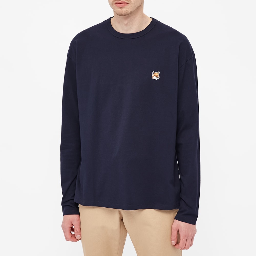 Maison Kitsuné Long Sleeve Fox Head Patch Tee - 4