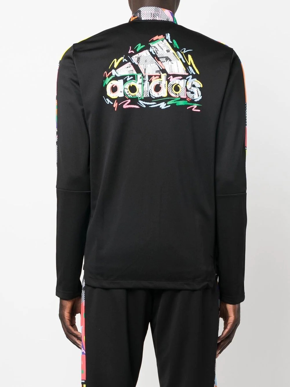 logo-print zip-up jumper - 4