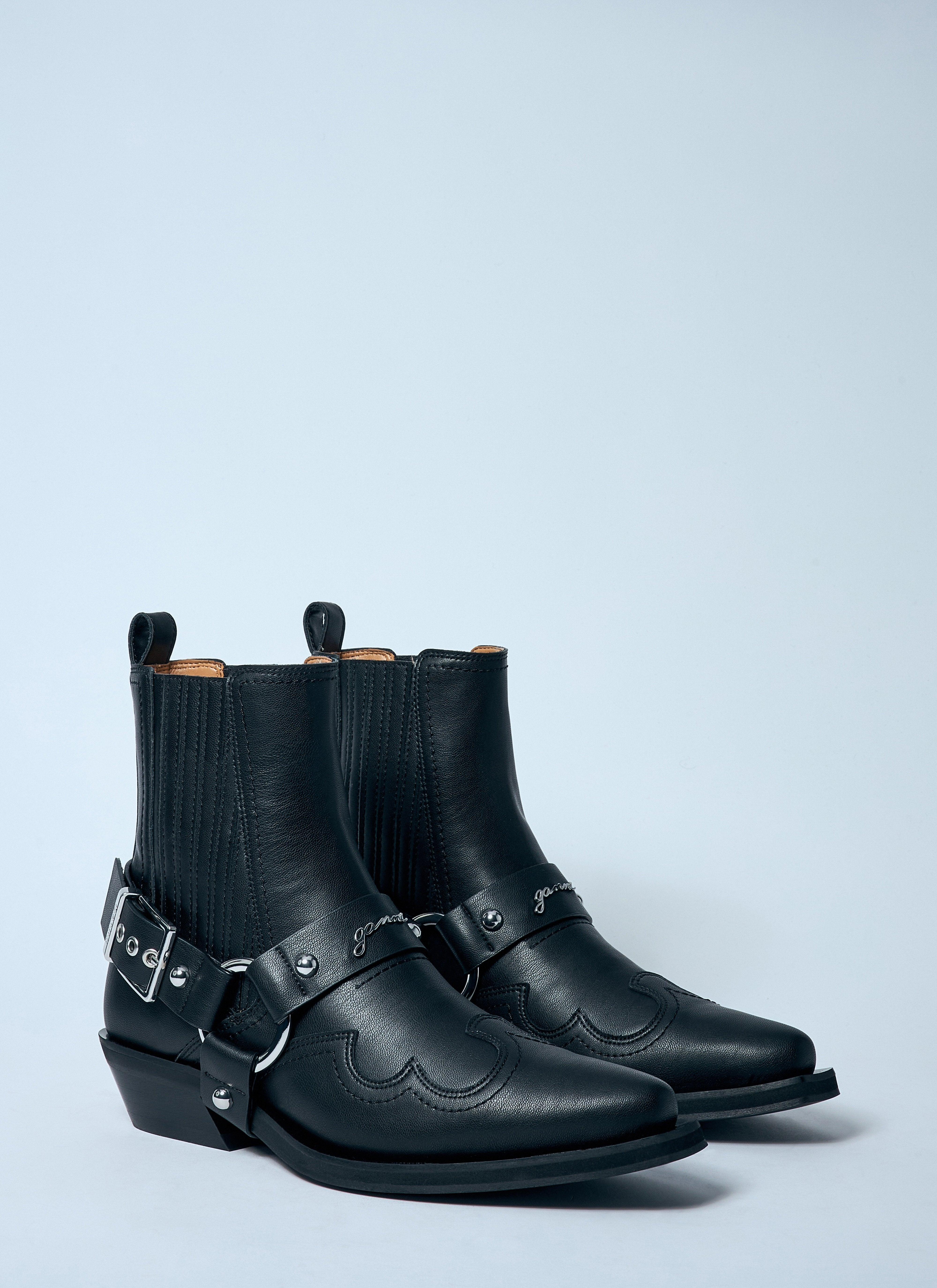 Ganni Women Low-Cut Western Chelsea Boots - 2