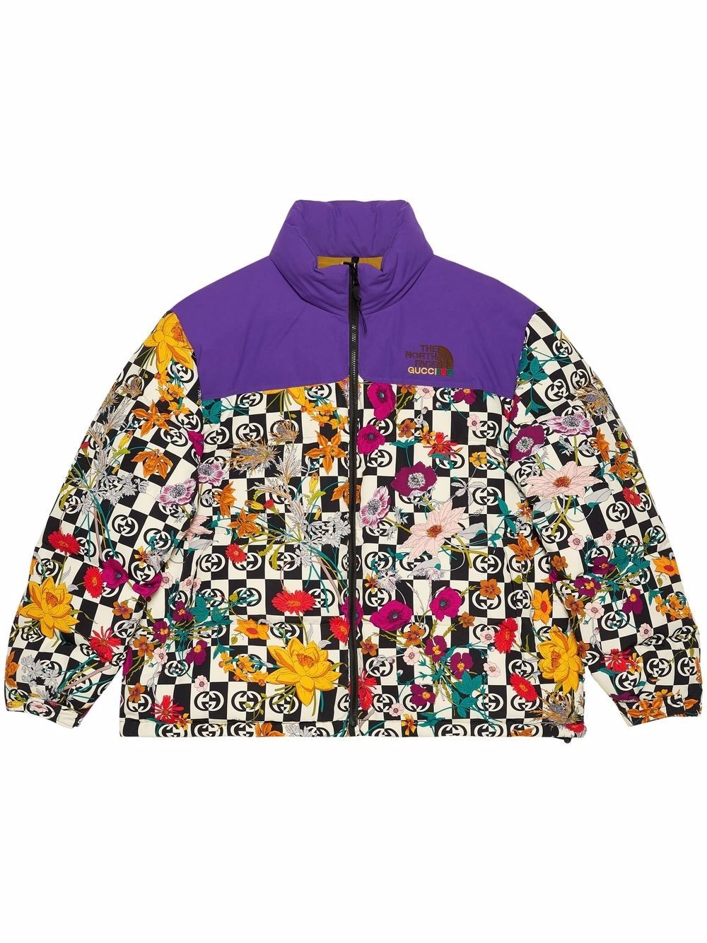 x The North Face floral padded jacket - 1