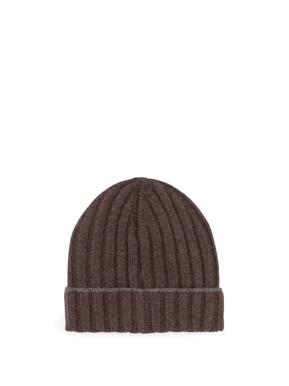 Brunello Cucinelli Men Cashmere Rib Knit Beanie - 1