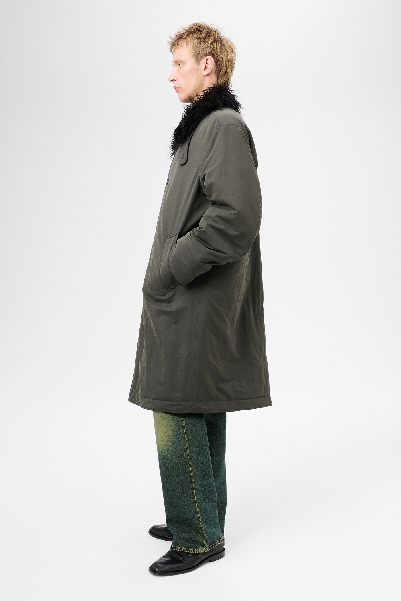 Polar Coat Vapor Charcoal Peached Nylon - 6