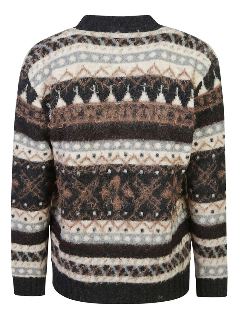 BARENA fair isle-knit cardigan outlook