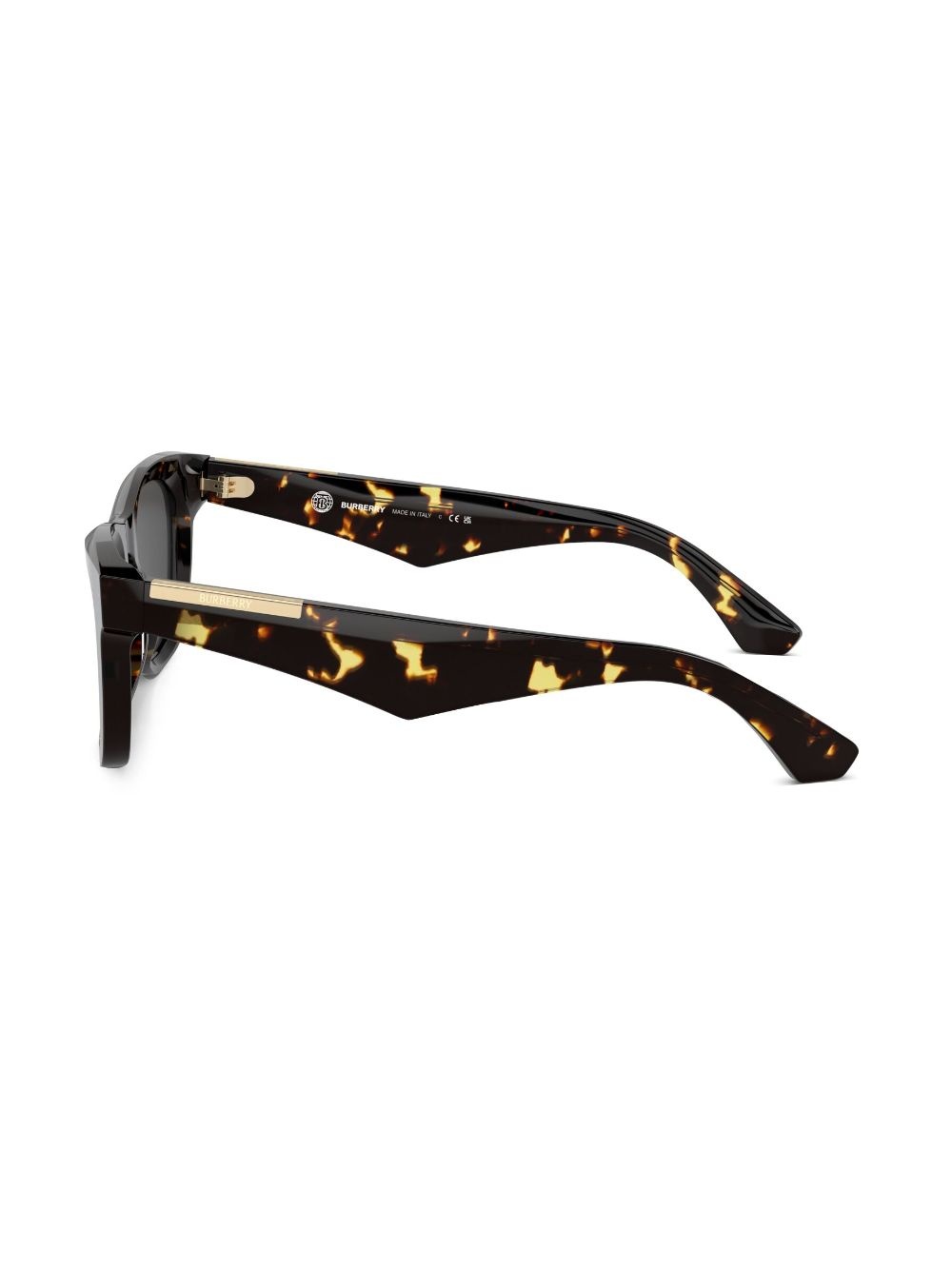 tortoiseshell-effect square-frame sunglasses - 3