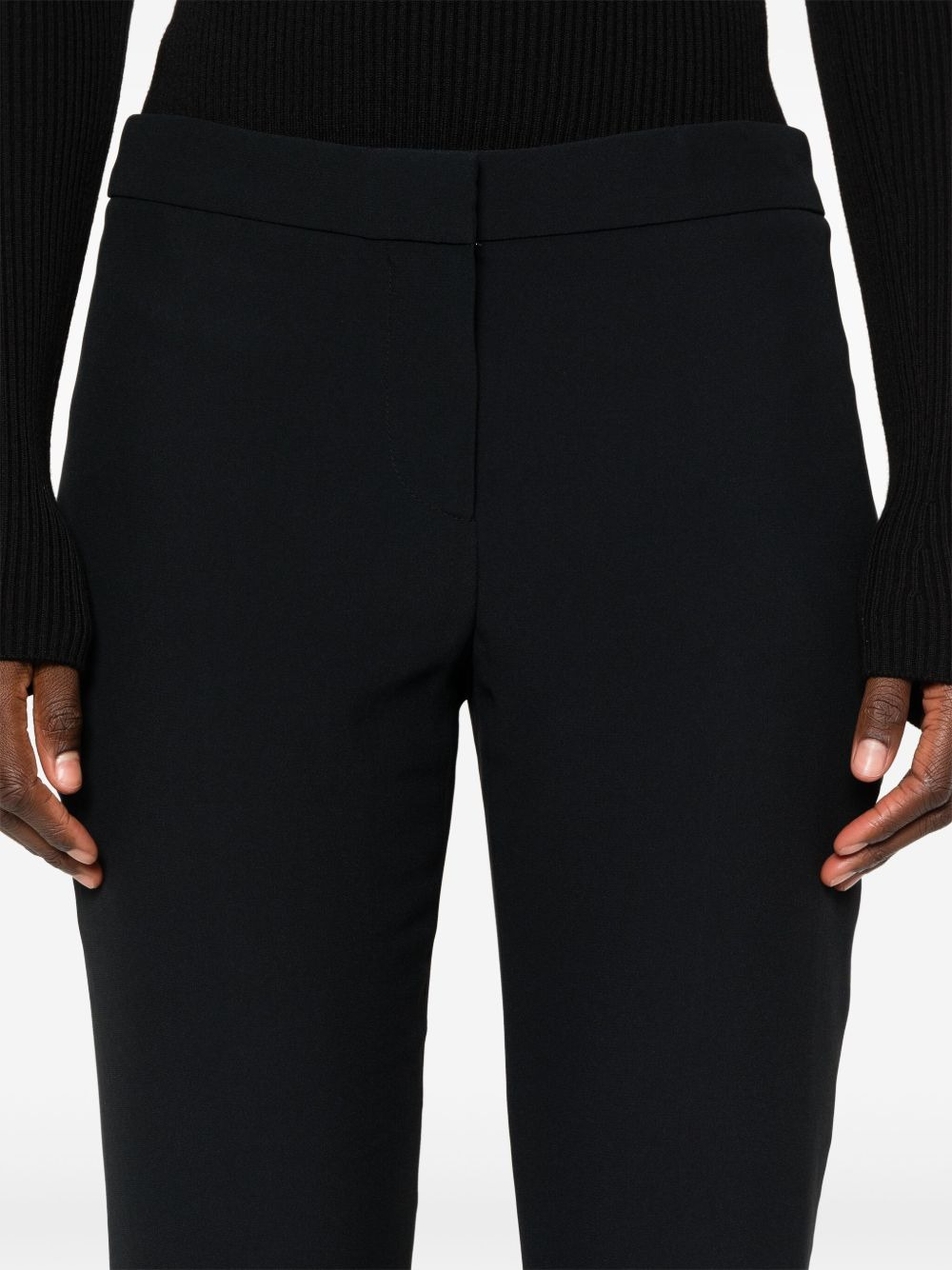 cropped leg cigarette trousers - 5