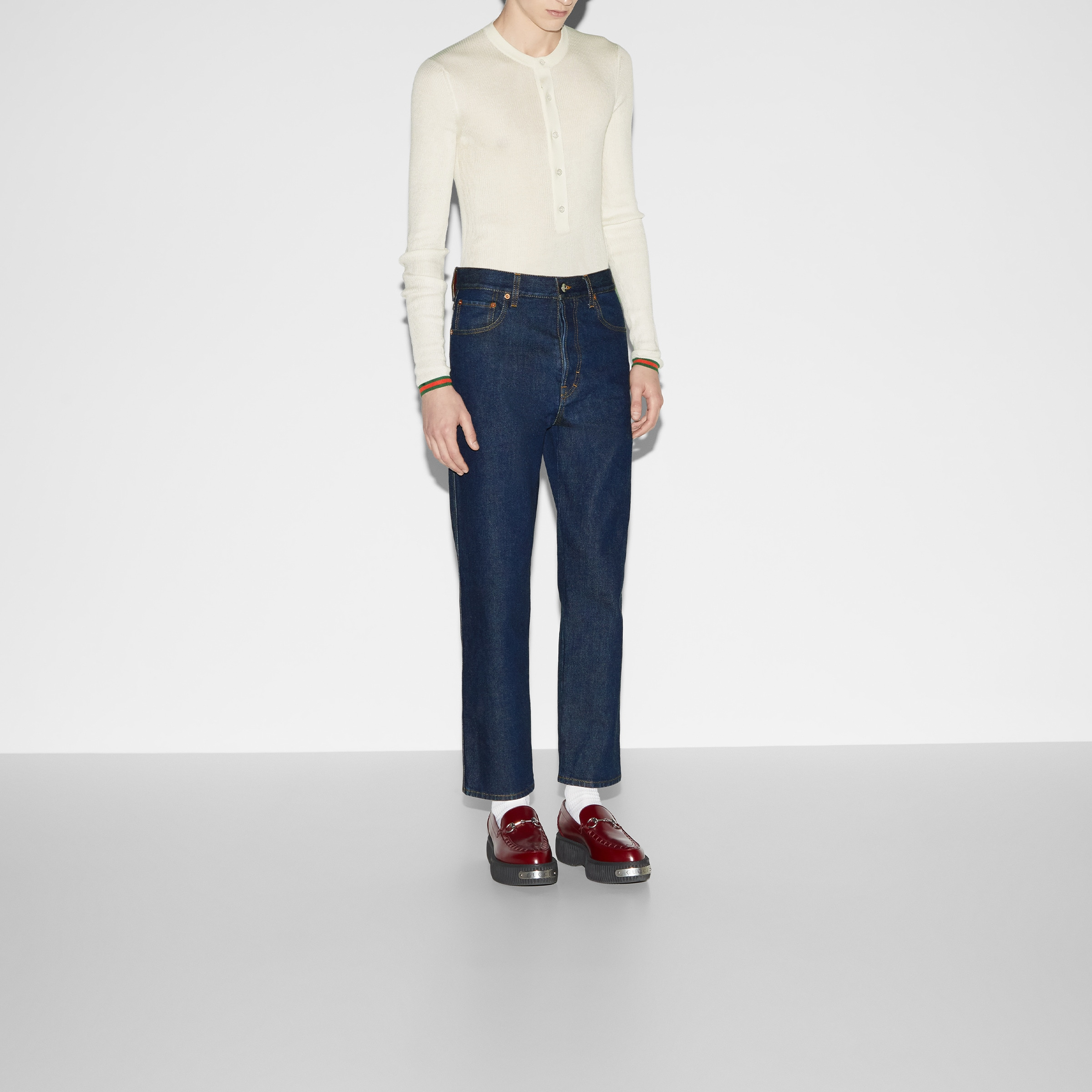Cropped denim pant - 3