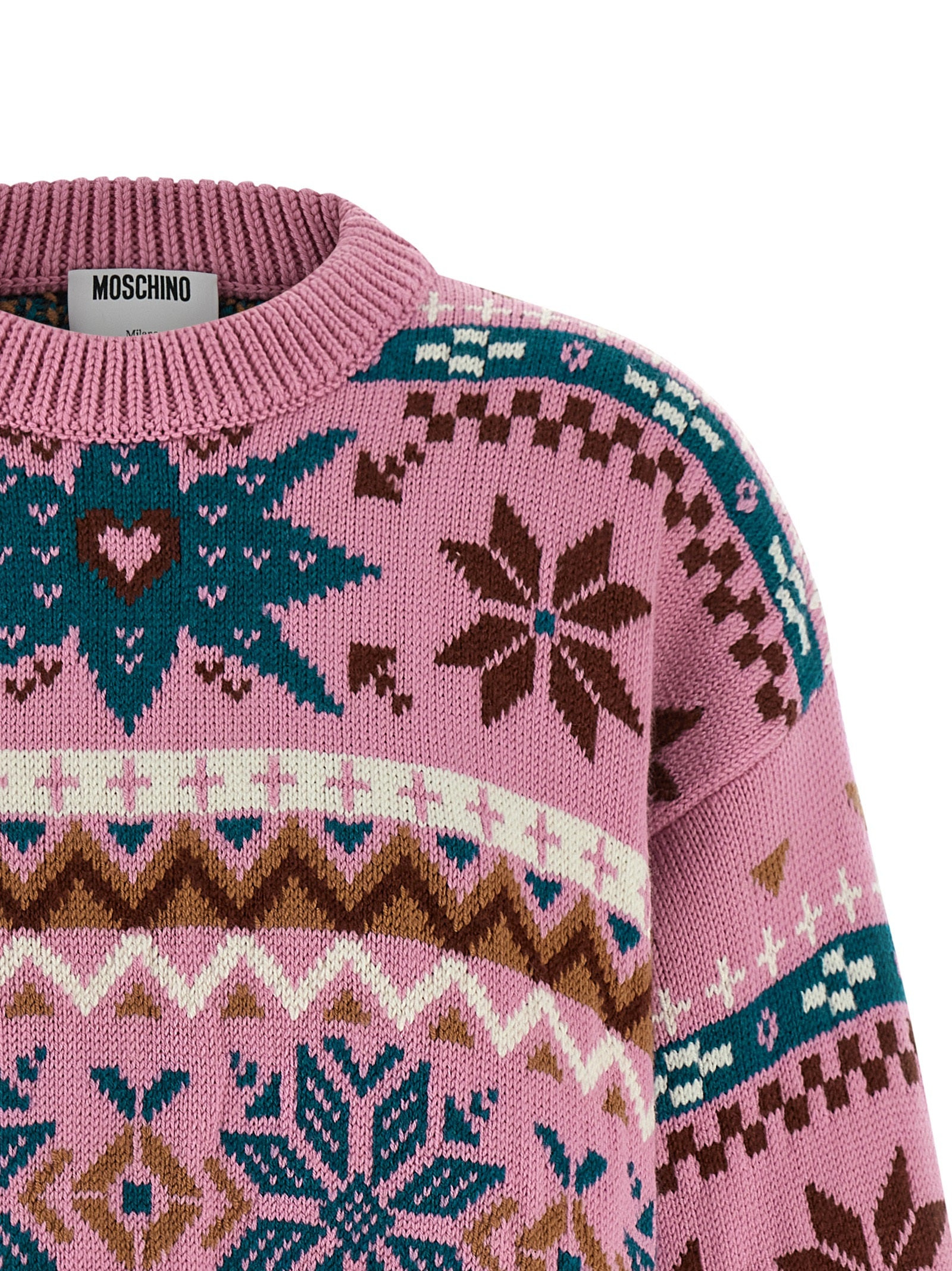 Moschino Women Intarsia Wool Sweater - 3