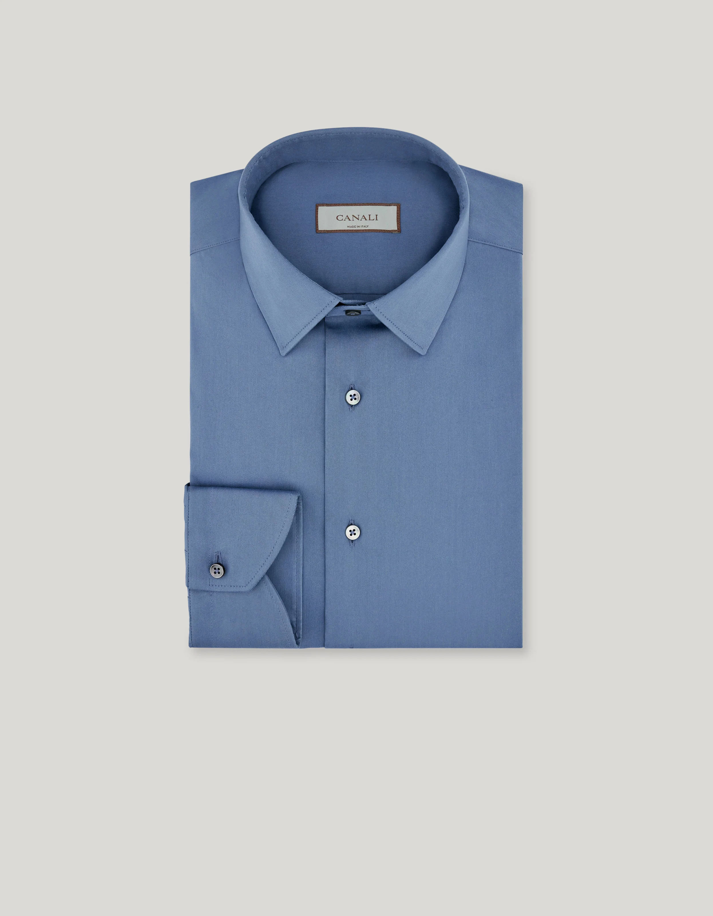 REGULAR FIT SHIRT IN STRETCH AVIO COTTON - 1