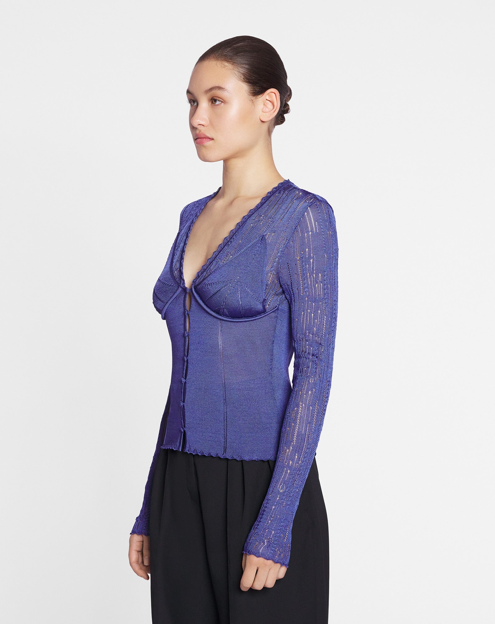 LONG-SLEEVED CARDIGAN - 3
