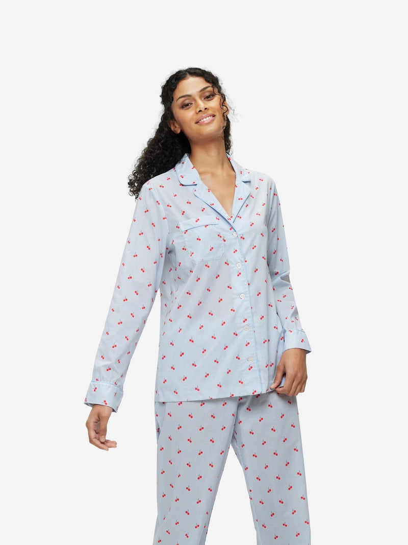 Women's Pyjamas Nelson 84 Cotton Batiste Blue - 5