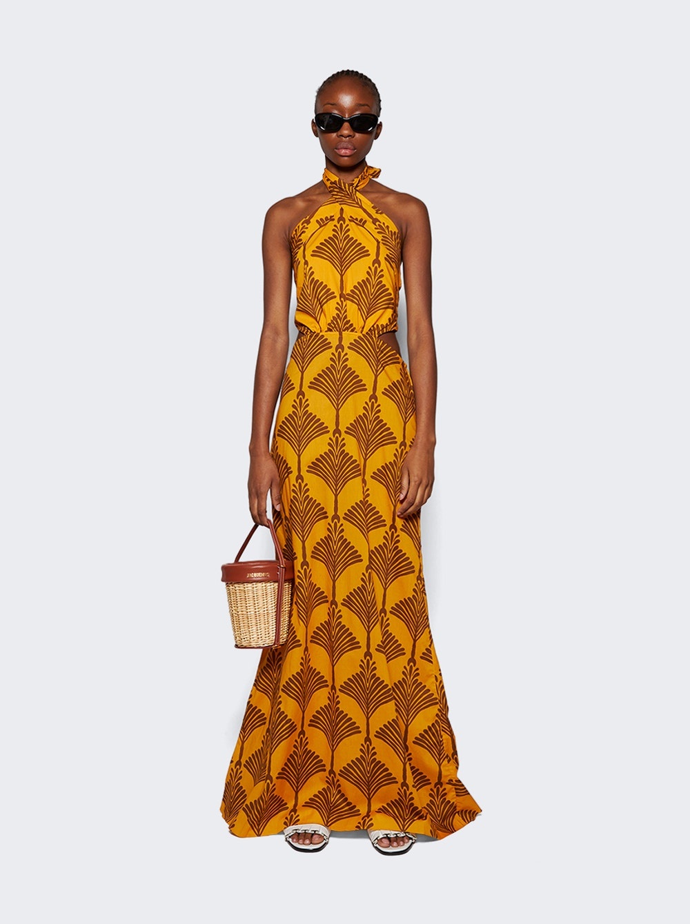 Lake Nakuru Maxi Dress Mustard And Wine - 2