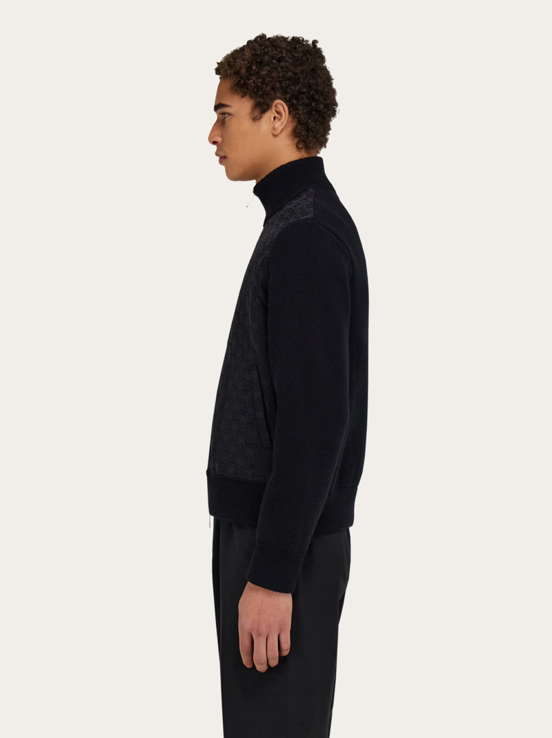FERRAGAMO Knitted bomber jacket outlook