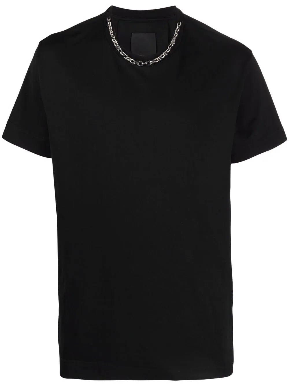 chain-link detail short-sleeve T-shirt - 1