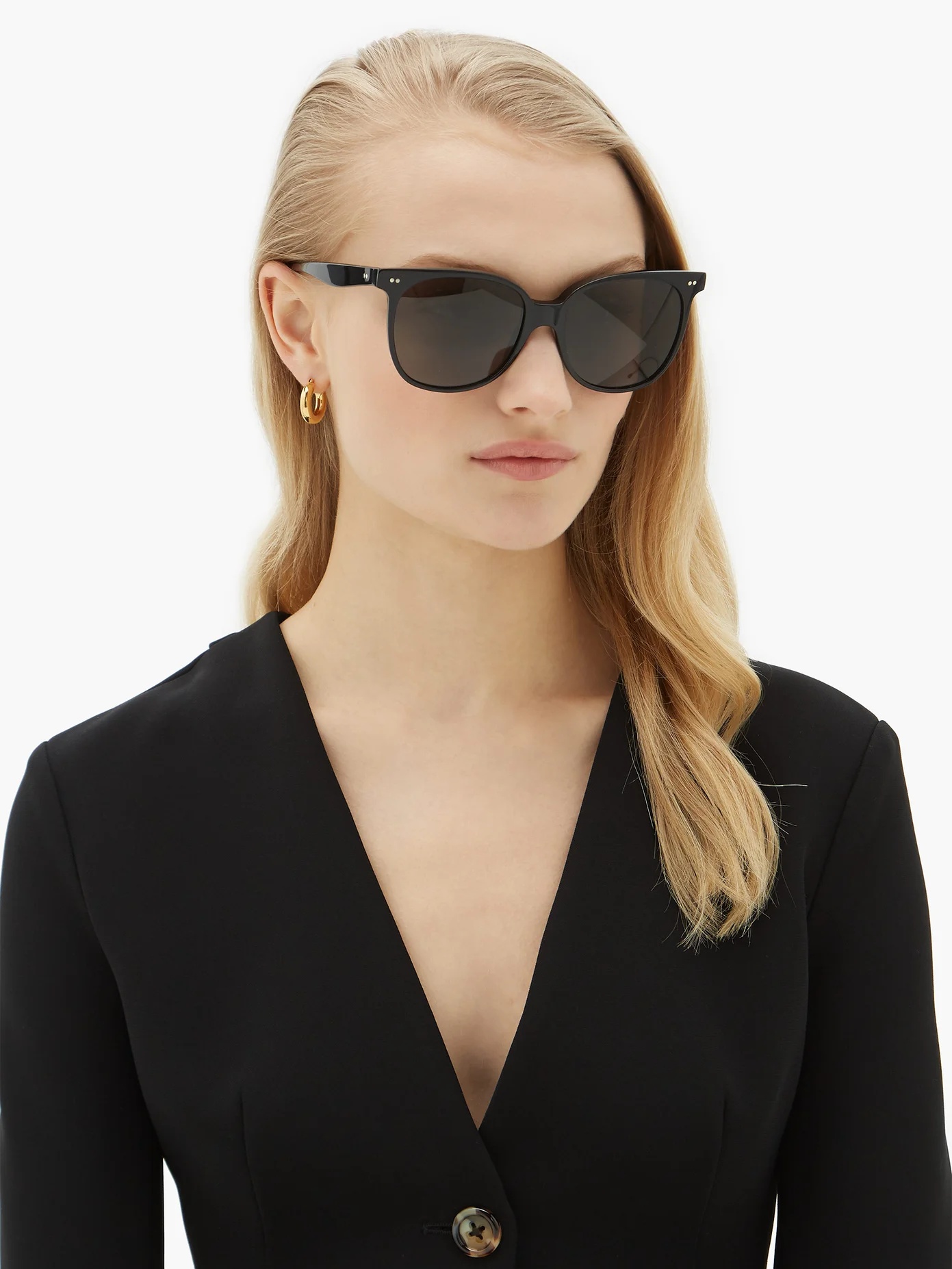 Round acetate sunglasses - 2