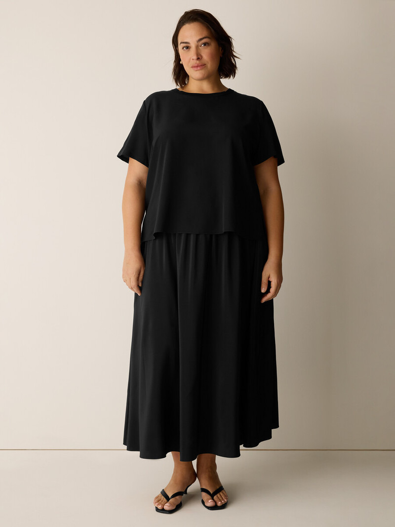 Silk Crepe de Chine Bold Tee 6
