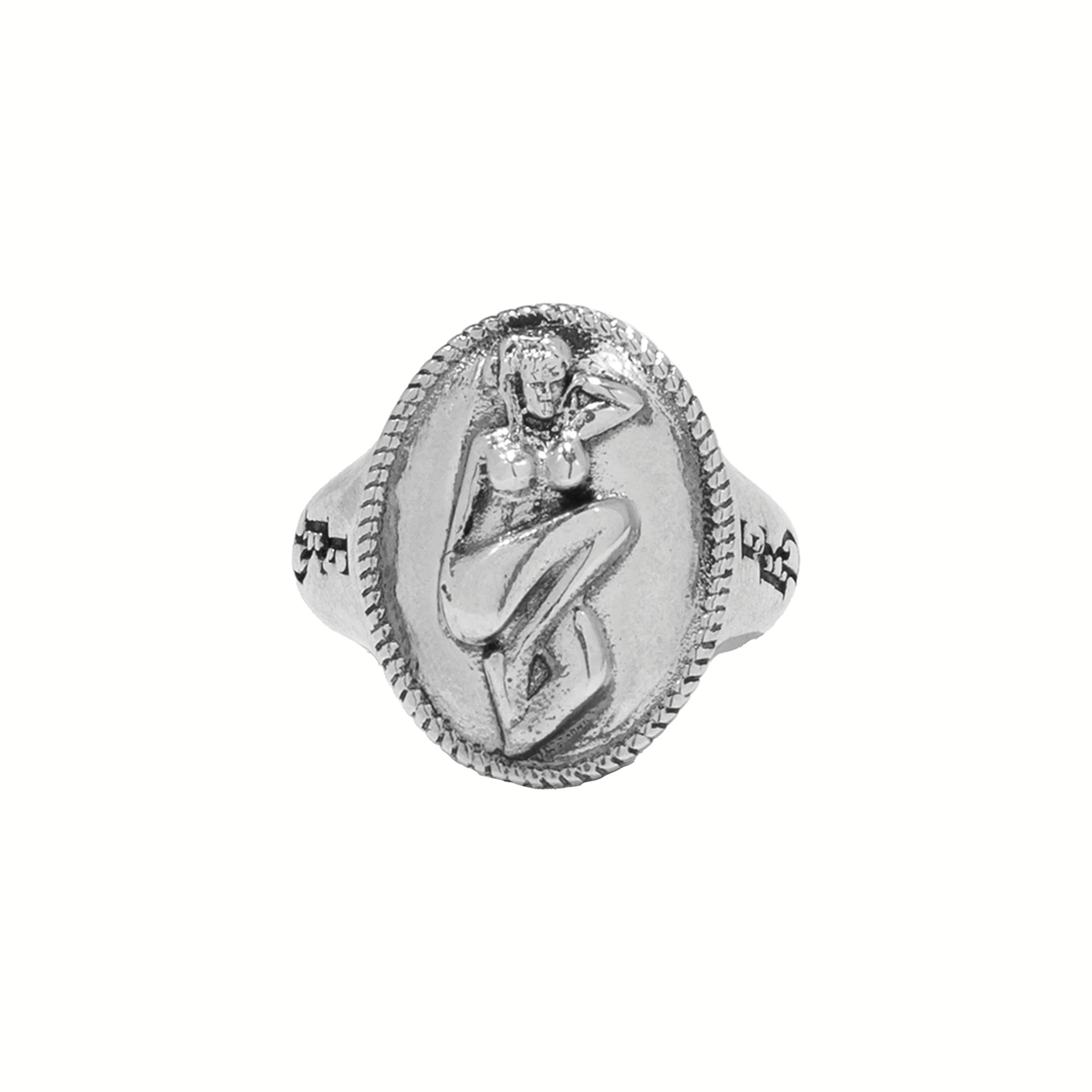 PIN UP GIRL CAMEO RING - 1