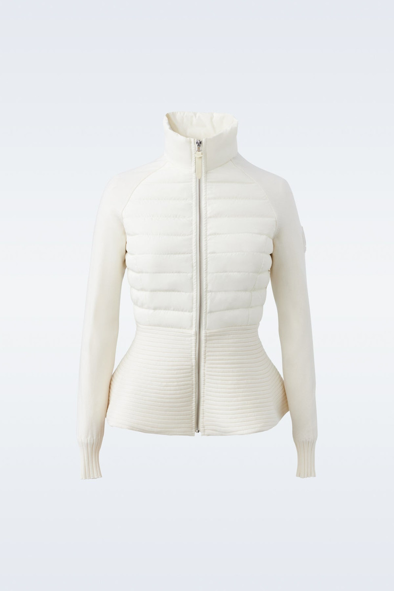 JOY Recycled hybrid cardigan with peplum 1