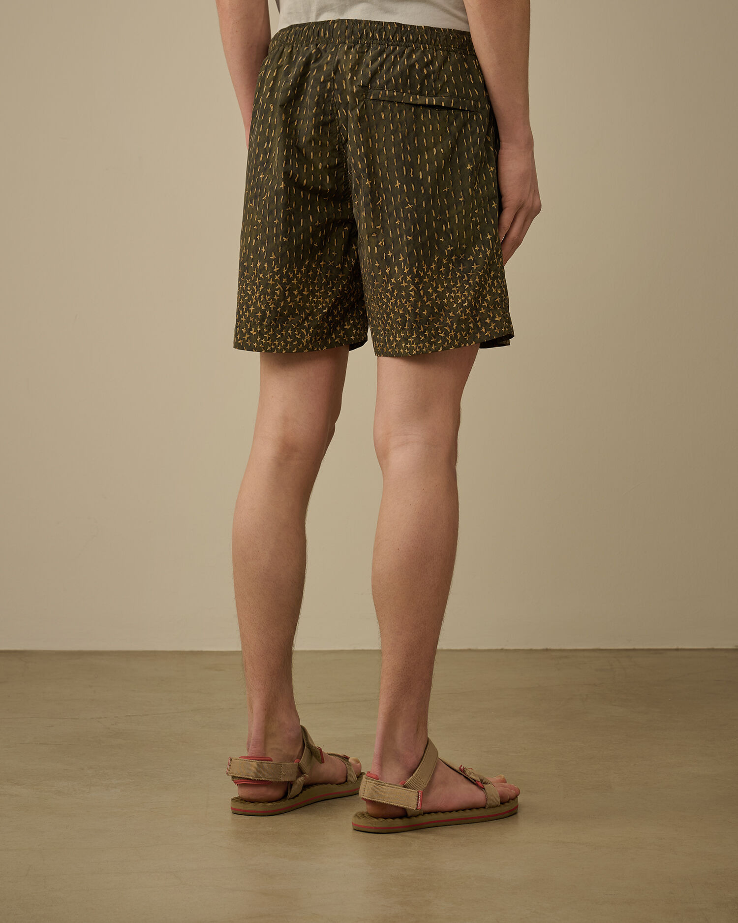 Flatt Nylon Sashiko Printed Swim Shorts - 4
