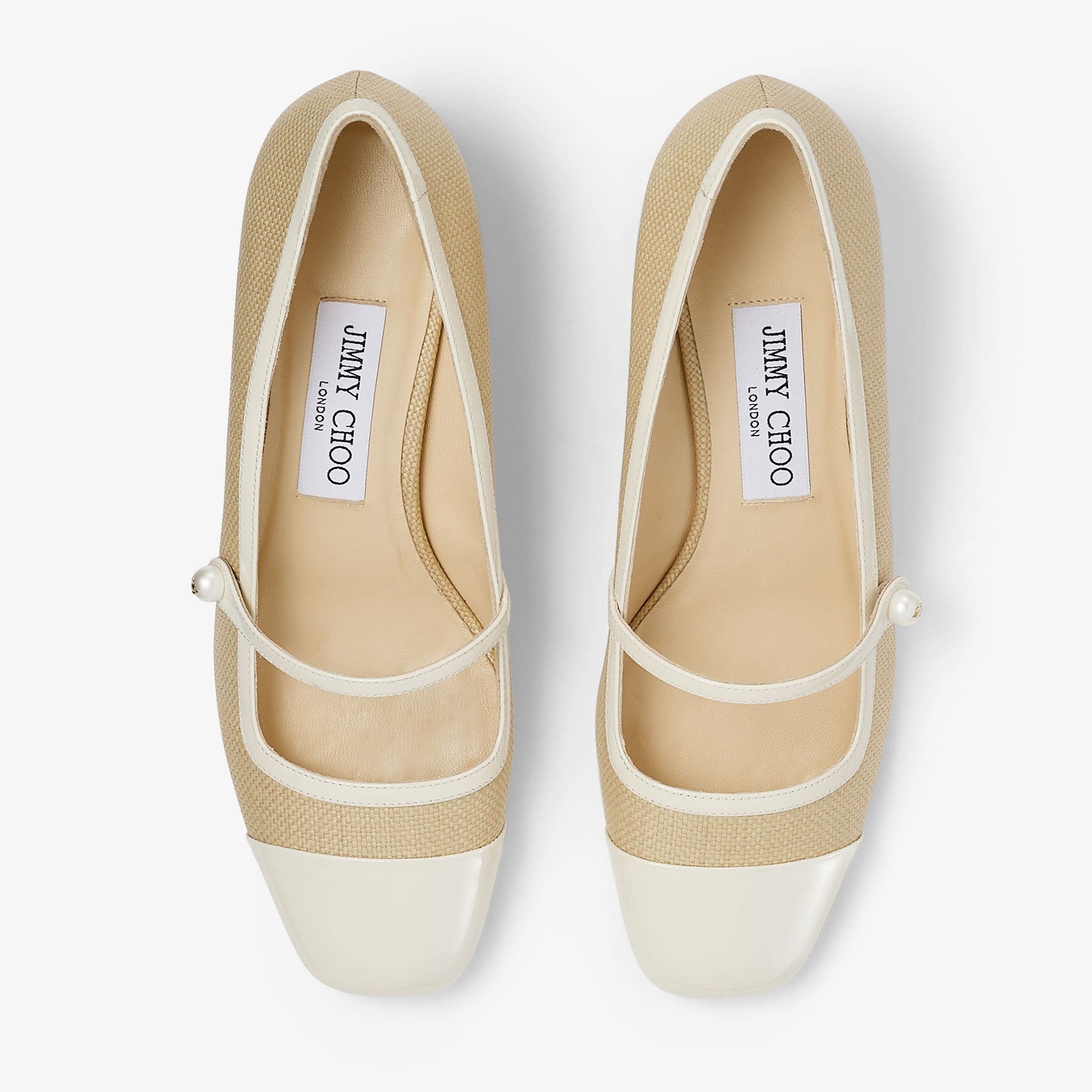 Elisa 45
Latte/Natural Raffia Pumps - 4