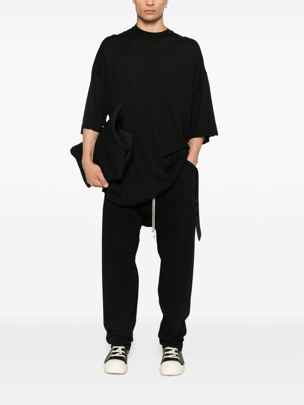 drawstring drop-crotch trousers - 2