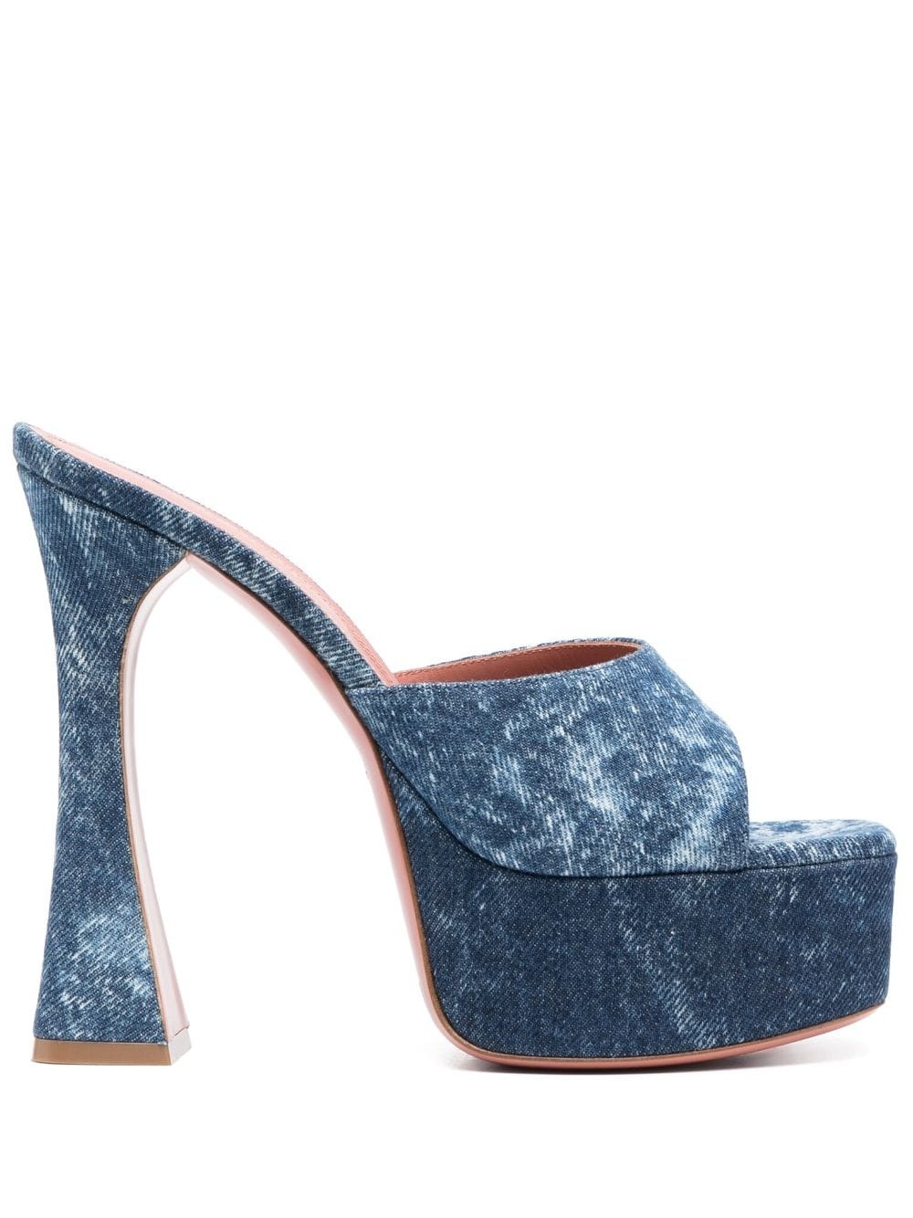 Dalida 140mm denim sandals - 1