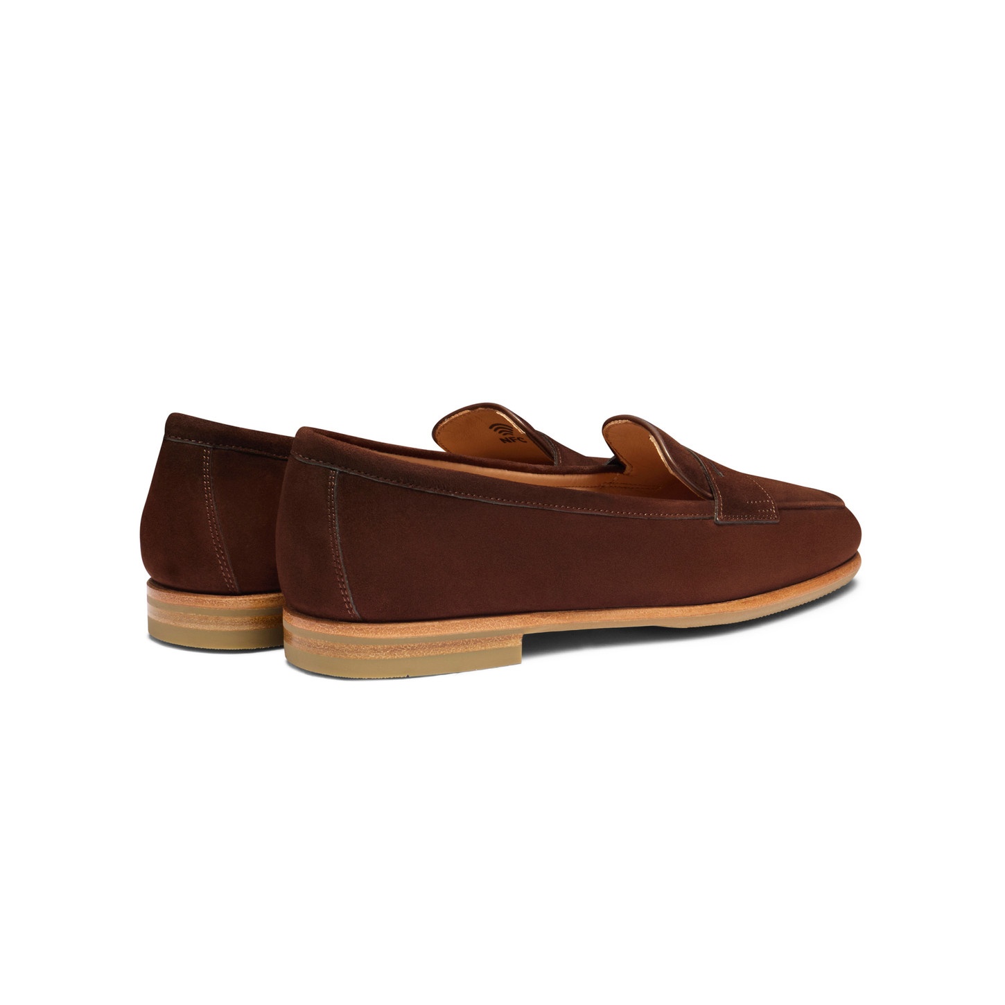Women's dark brown suede Carla loafer - 4