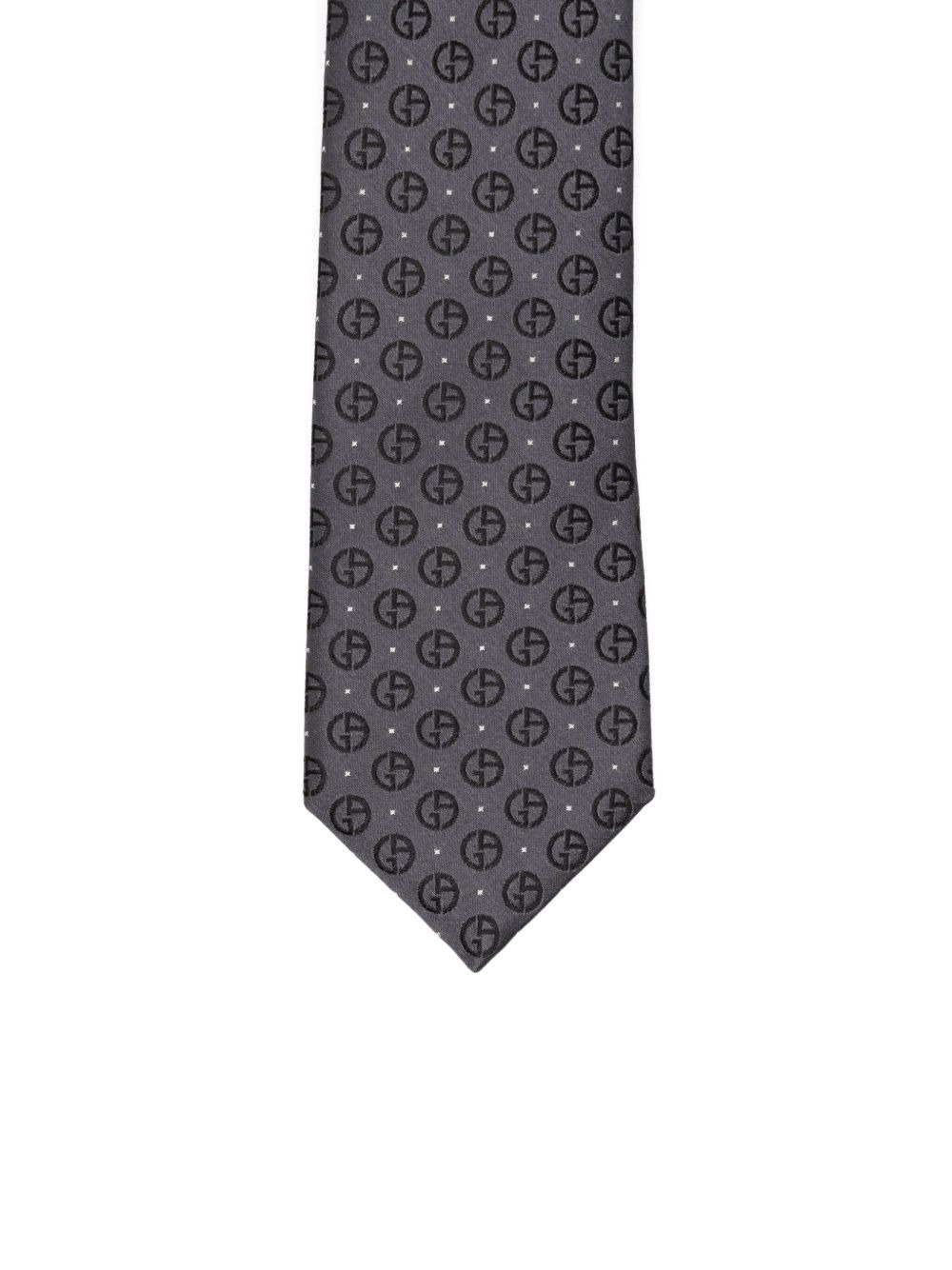 monogram silk tie - 3