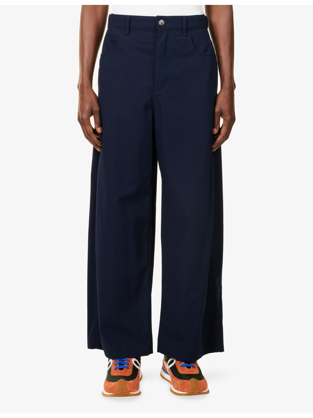 Relaxed-Fit Wide-leg Cotton-Poplin Trousers - 3