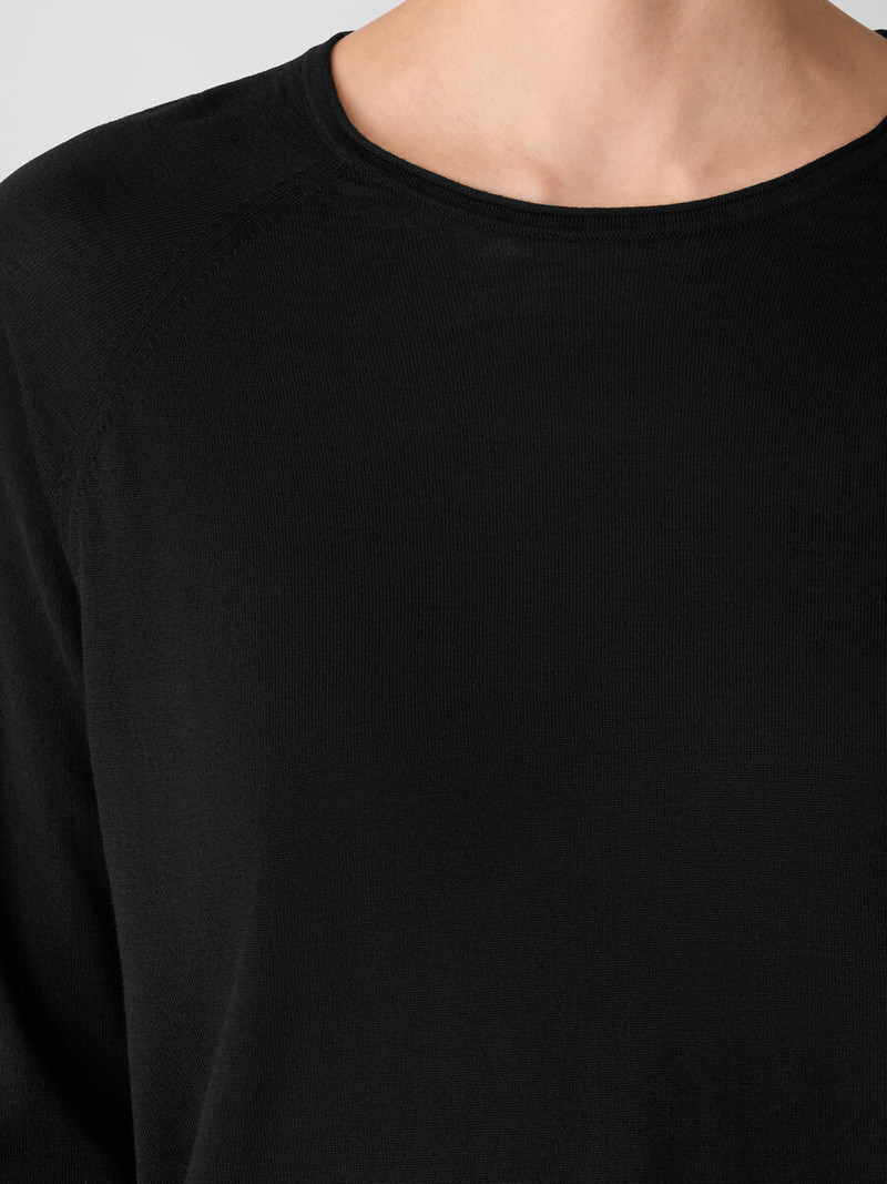 Superfine Merino Crew Neck Top in Regenerative Wool 5