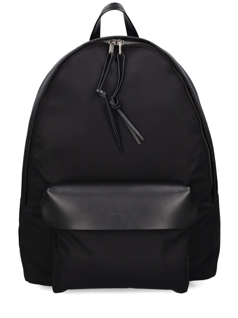 Nylon & leather backpack - 1