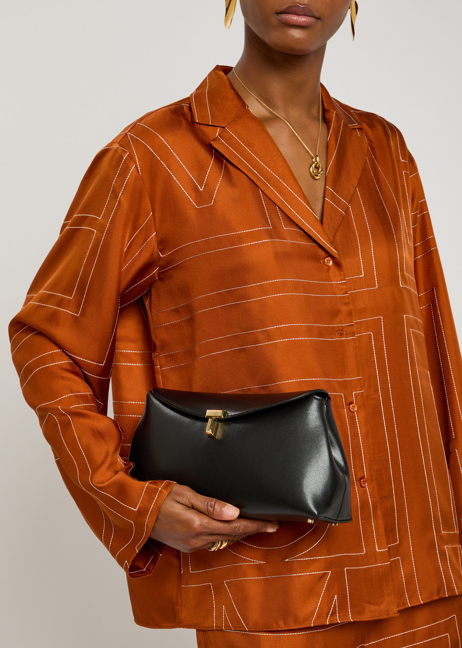 Toteme T-lock Leather Clutch - 6