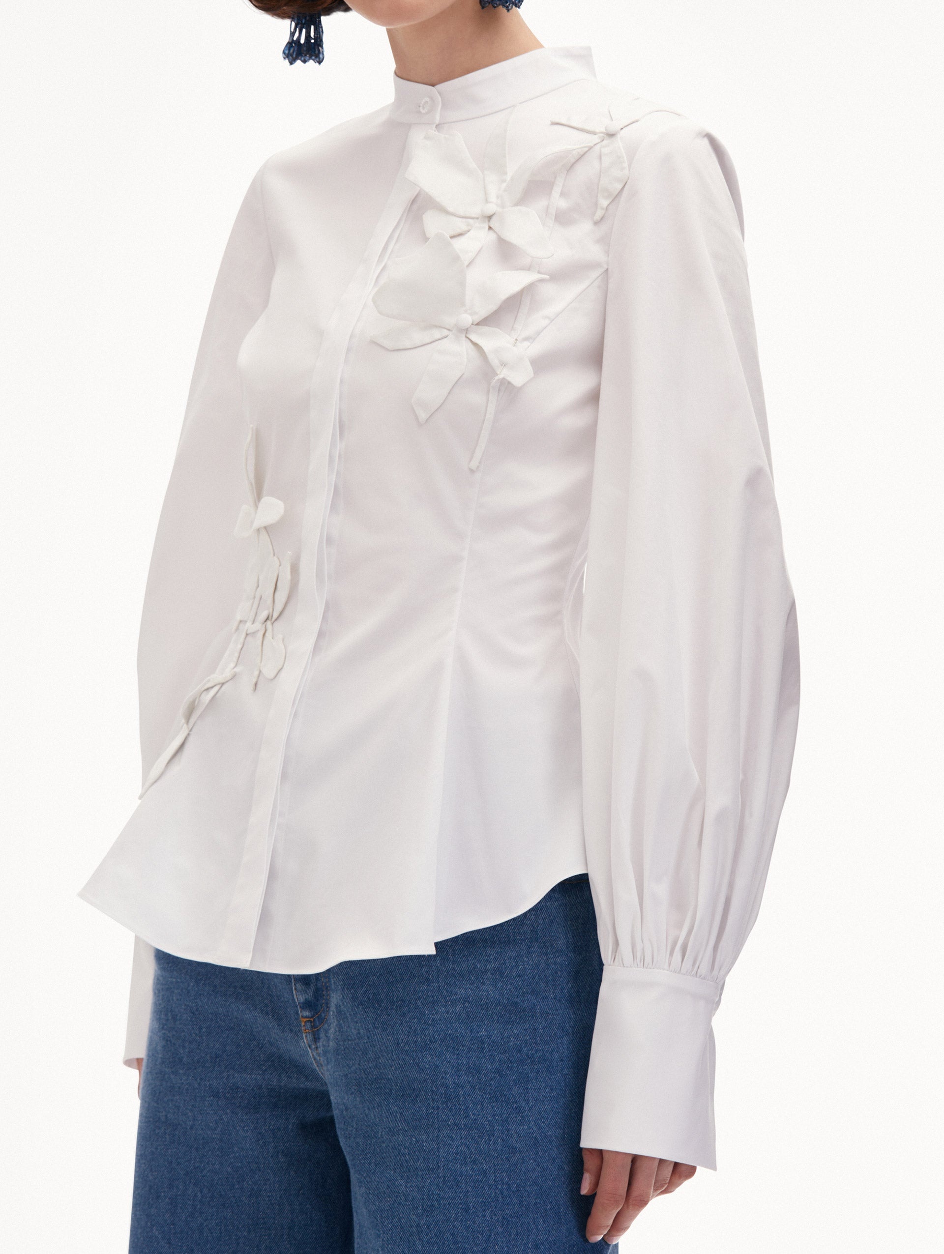 ORCHID COTTON TWILL BLOUSE - 6