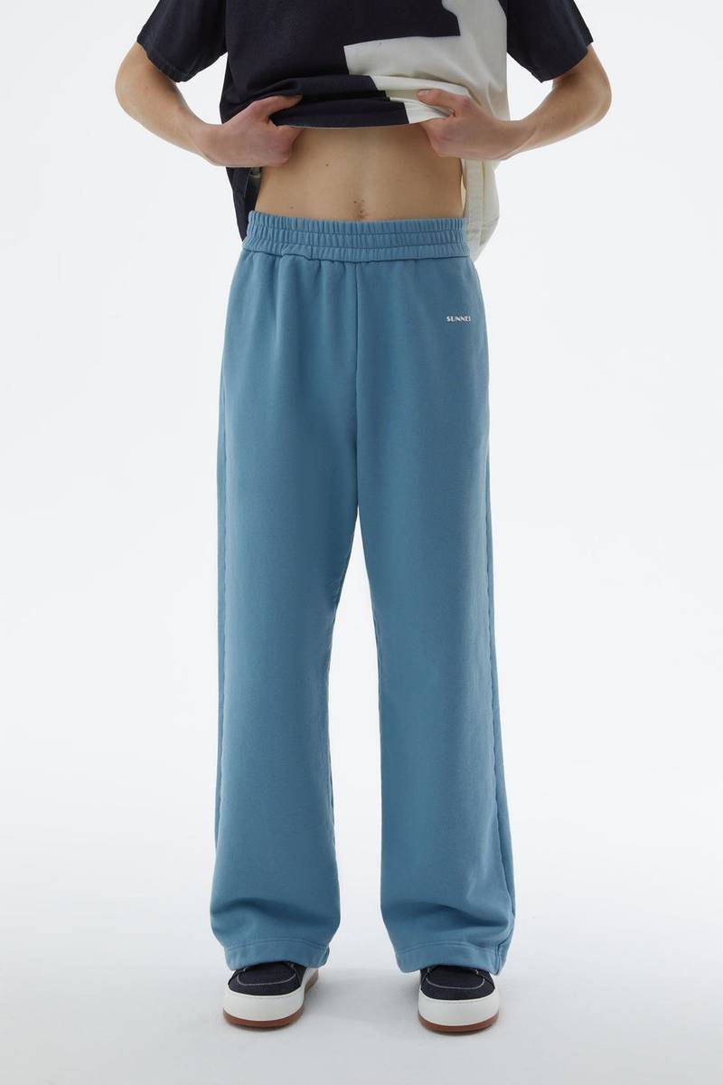 LIGHT BLUE ELASTIC PANTS 1