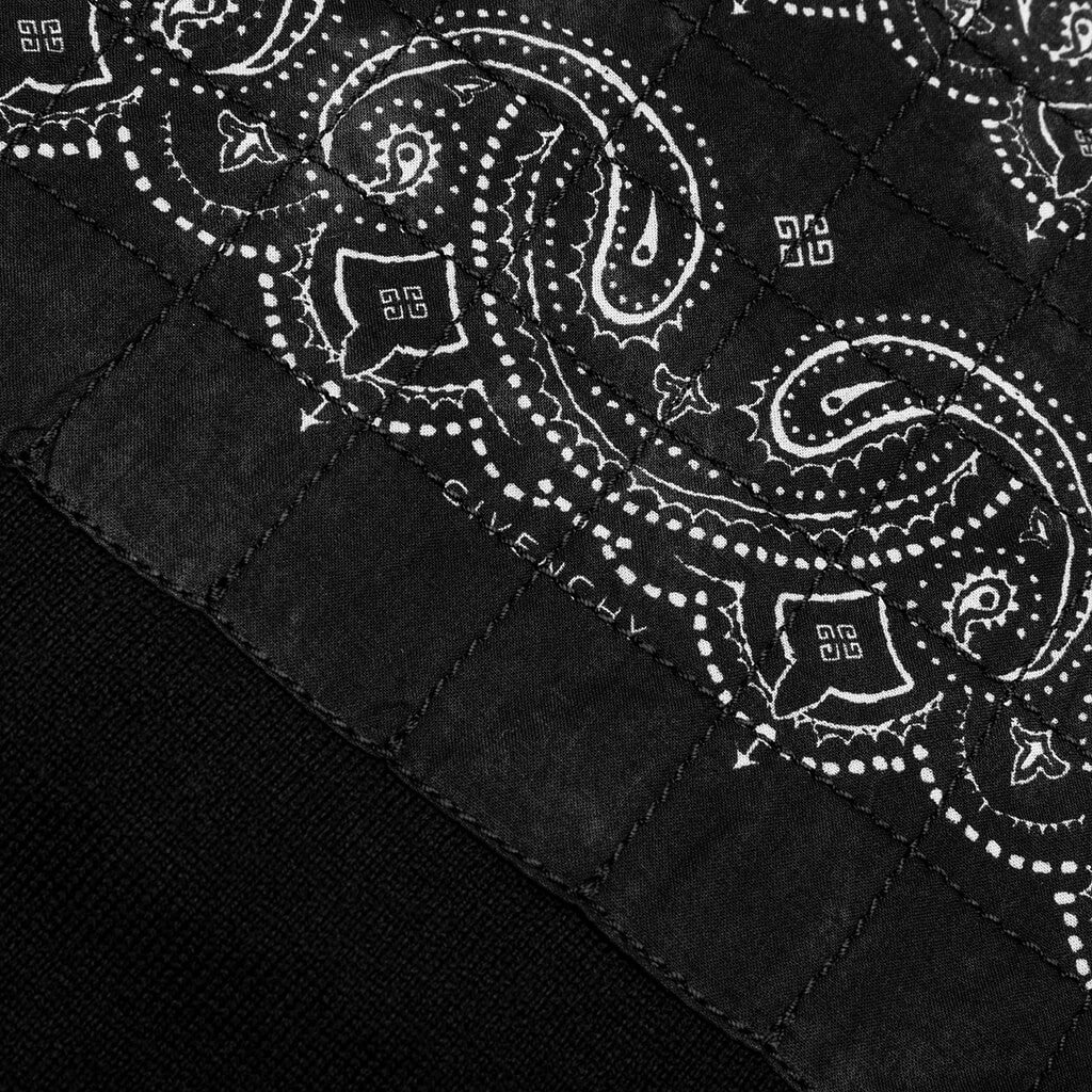 GIVENCHY BANDANA CREWNECK SWEATER - BLACK - 4