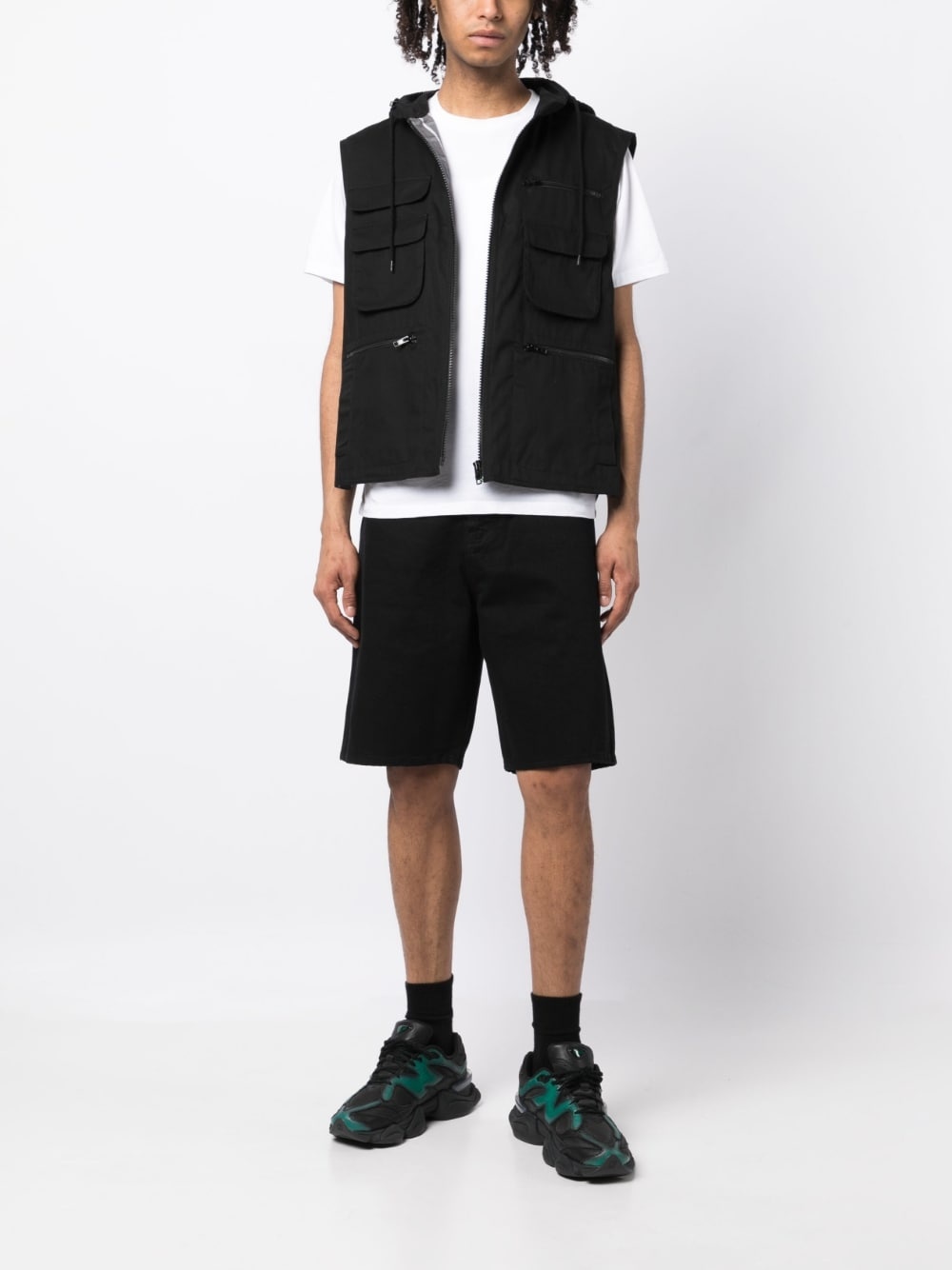 logo-patch Bermuda shorts - 2