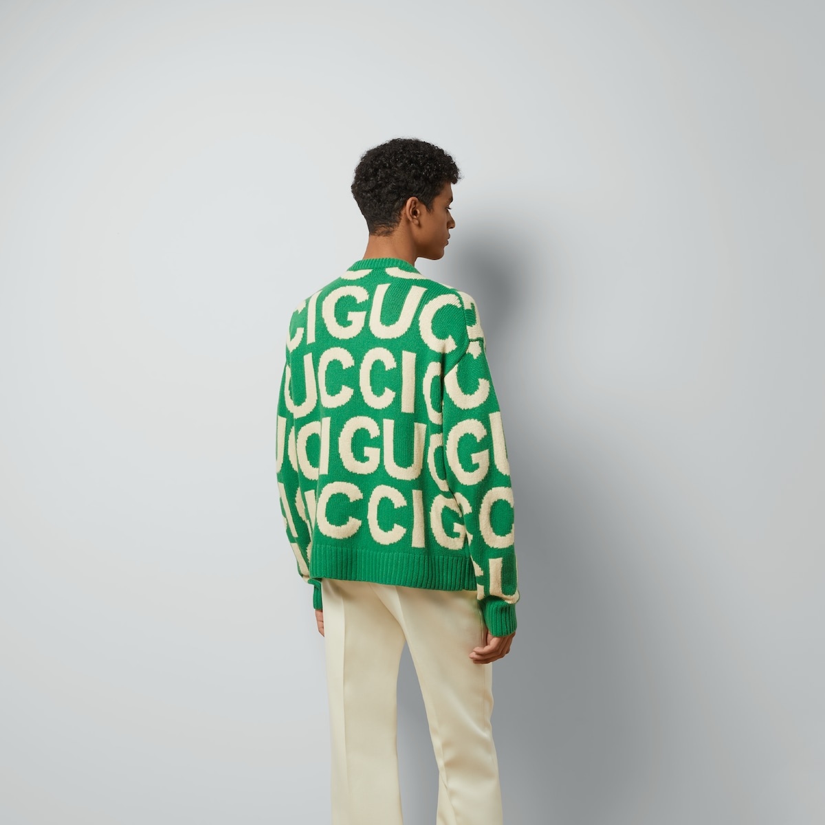 Wool sweater with Gucci intarsia - 6