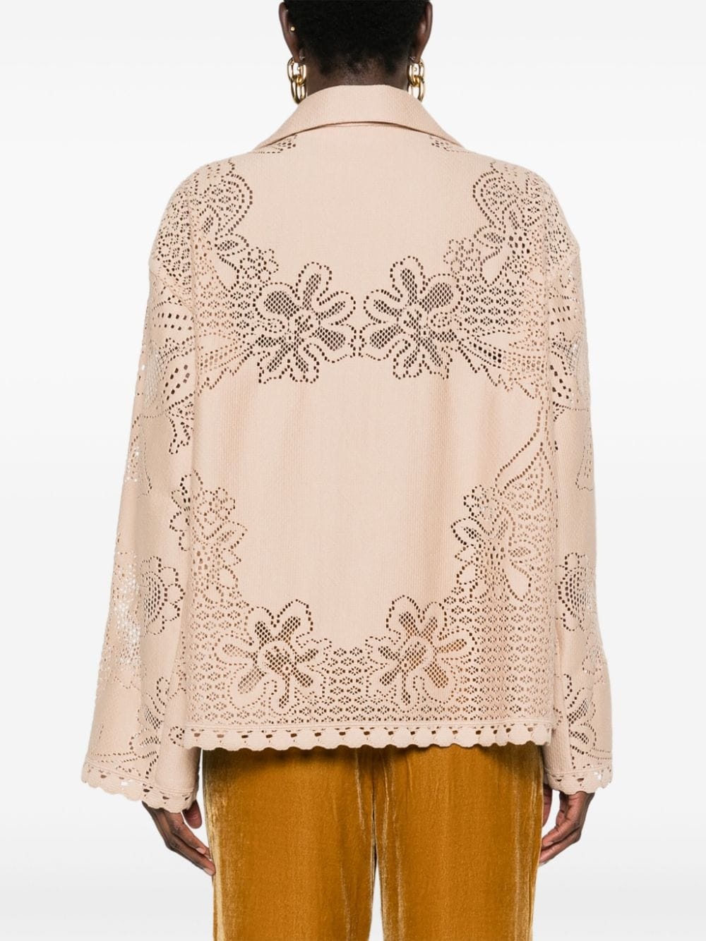 embellished lace blouse - 4