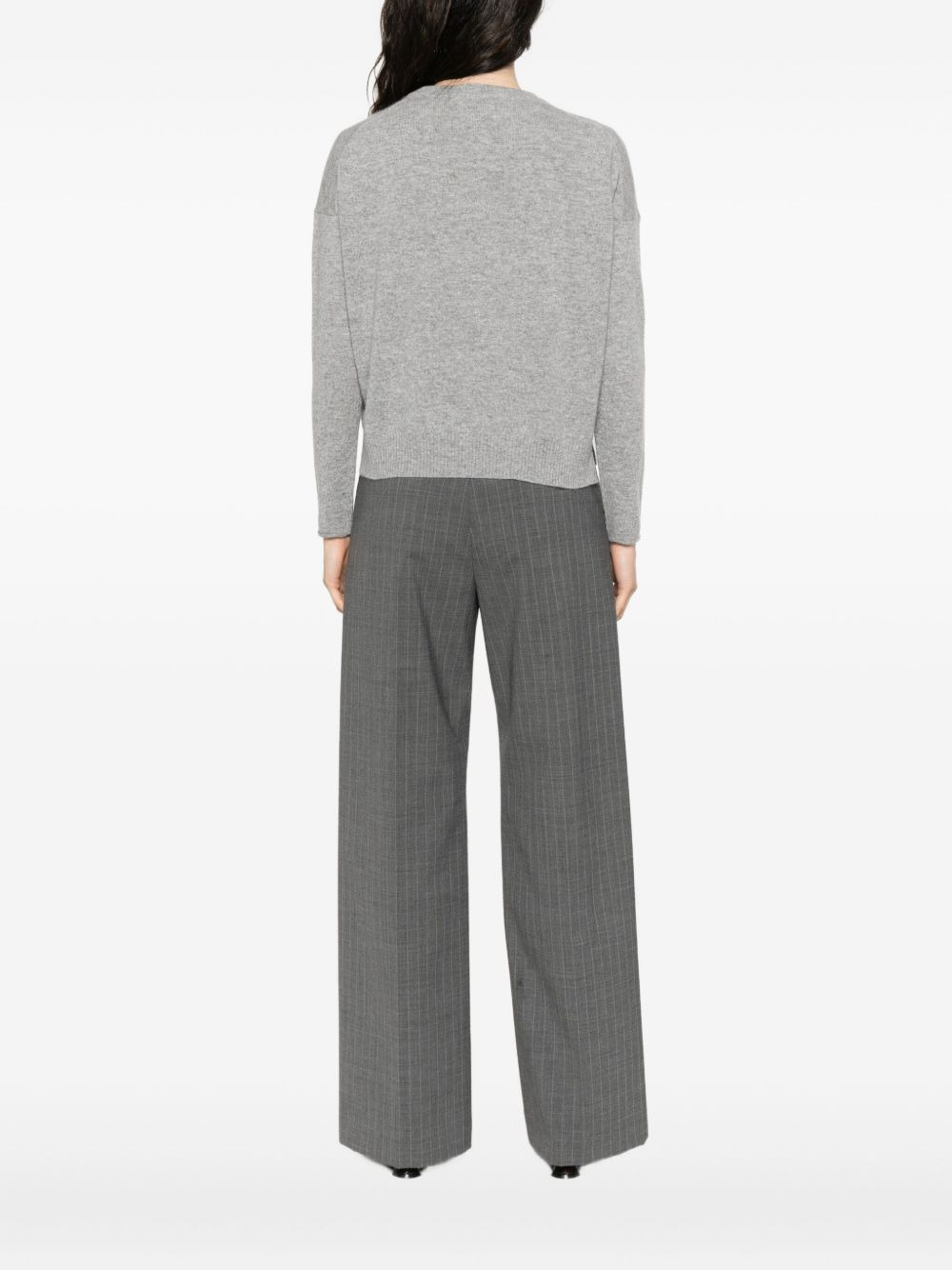 round-neck cashmere sweater - 4