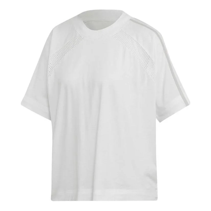 (WMNS) adidas Z.N.E. T-Shirt Asia Sizing 'White' EJ8740 - 1