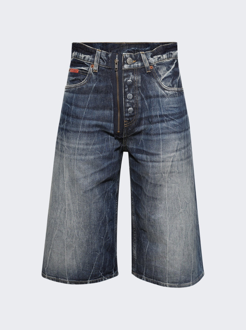 Zip Jean Short Blue Acid 1