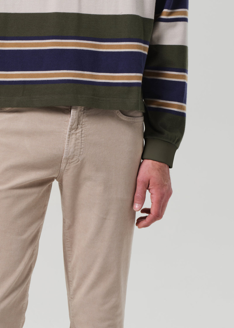 Gage Slim Straight Stretch Corduroy In Wheat 6