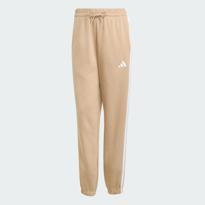 Essentials 3-Stripes Fleece Loose-Fit Pants 1