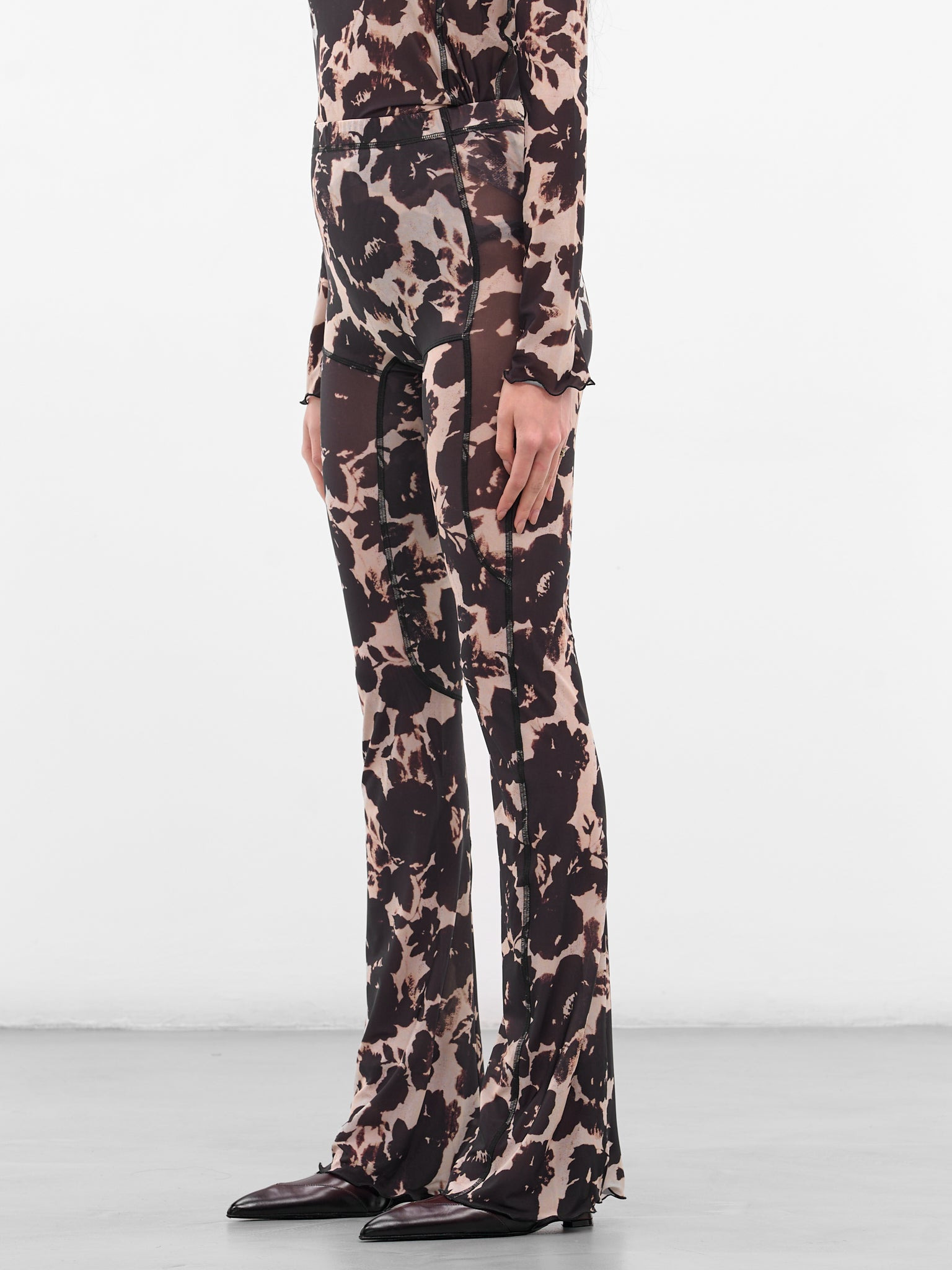 Rose Abstract Print Halcyon Leggings - 2