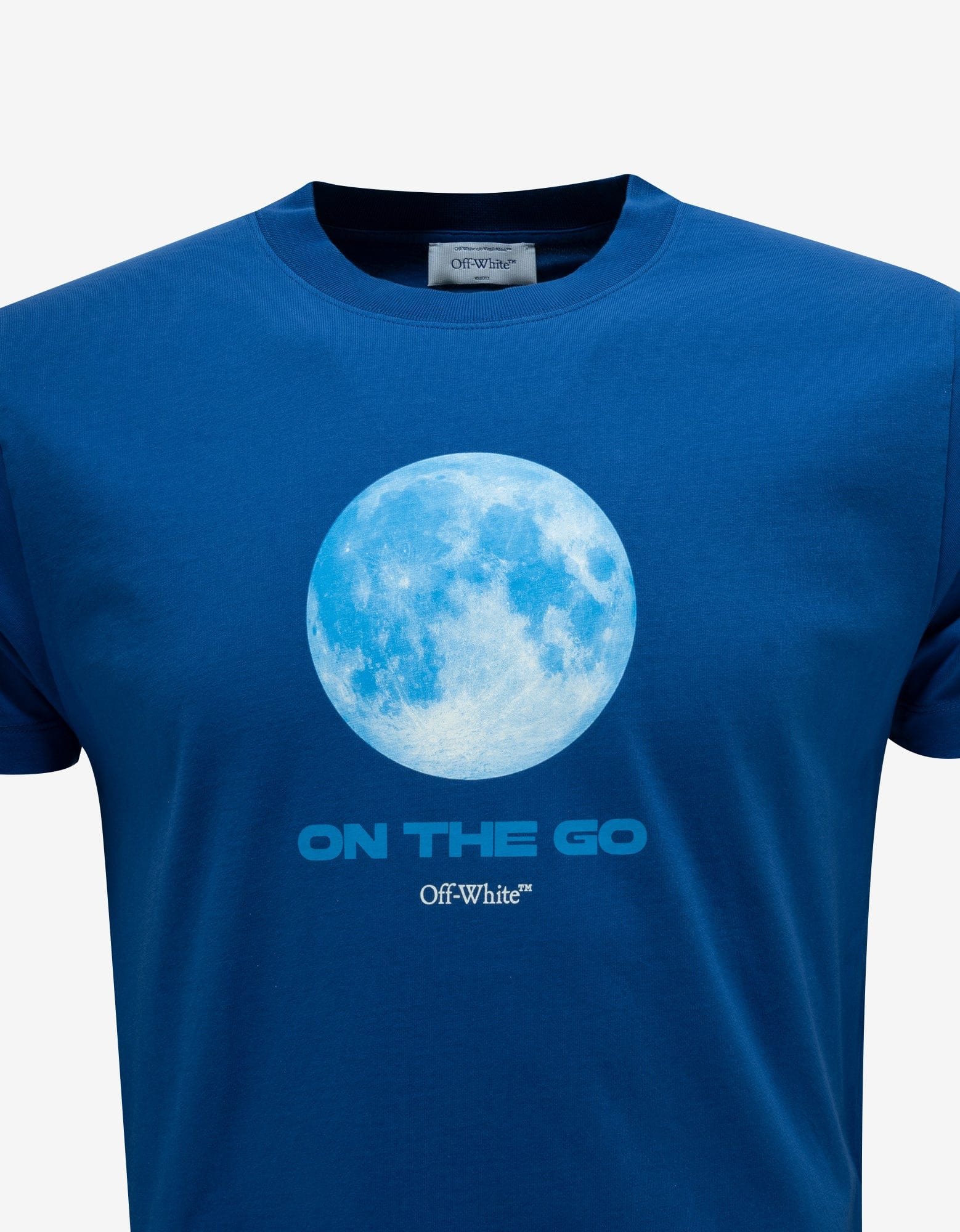 Off-White Blue On The Go Moon Slim T-Shirt - 4