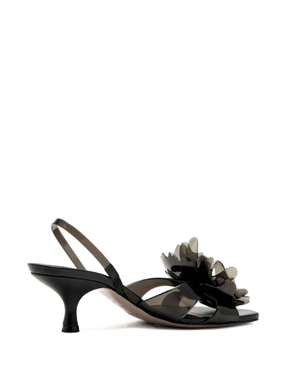 65mm flower-embellished slingback sandals - 4