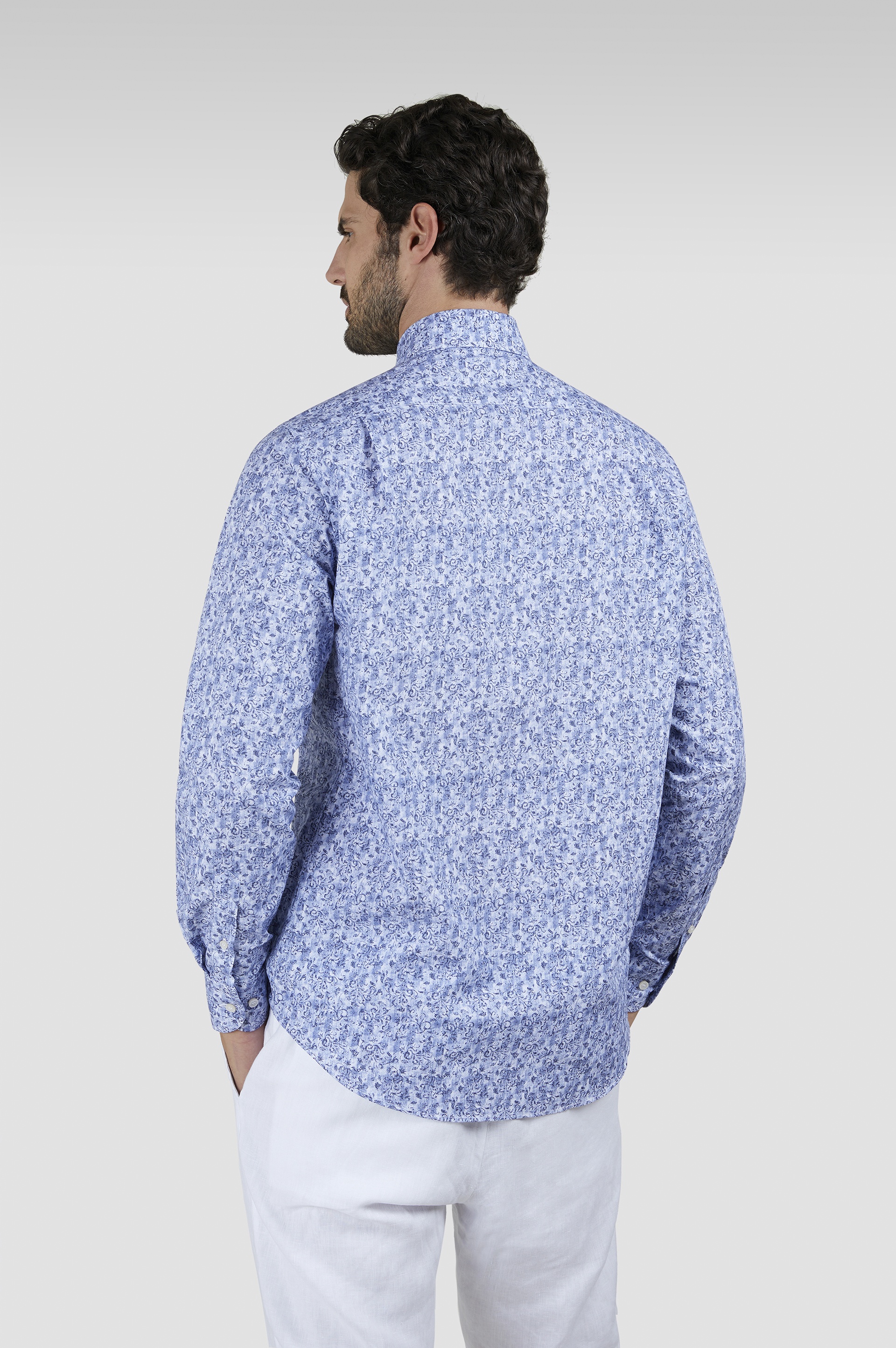 COTTON SHIRT WITH FLORAL PRINT - 3