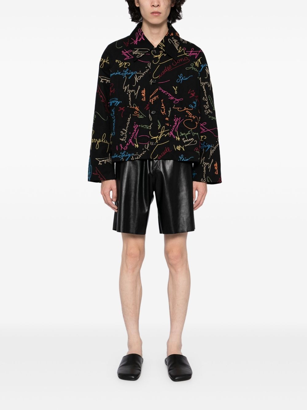 signature scrawl jacket - 2